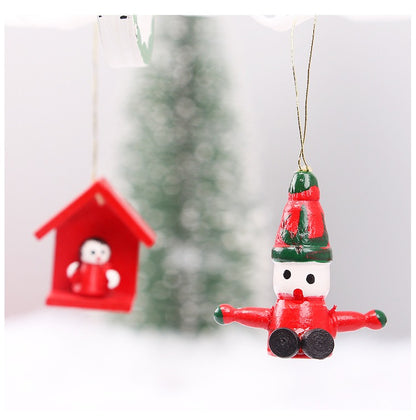 🎅Christmas tree decorations wooden pendants 🎄