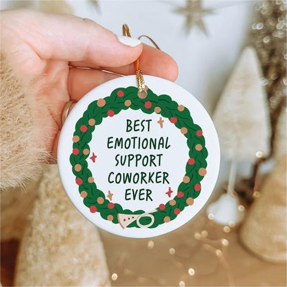 🥰TO-COWORKER🎁Emotional Support Ornament Gift