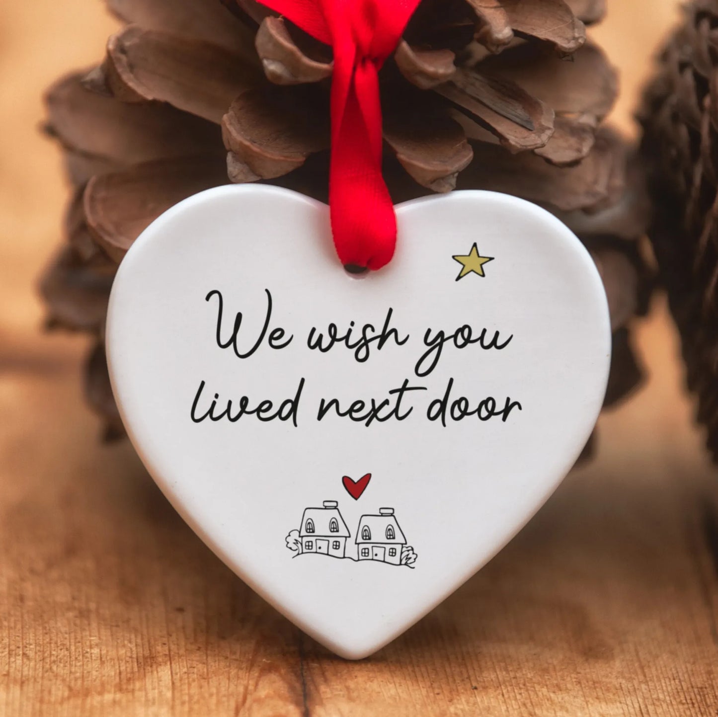 BEST CHRISTMAS GIFT HEART HANGING ORNAMENT
